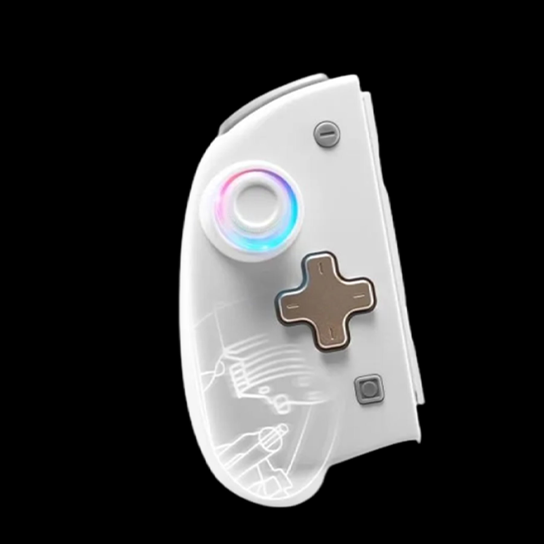 [Q3B1] Milk Style Wireless Joypad with 8 Colors LED for Switch/Switch OLED-88900-图片alt01