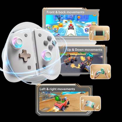 [Q3B1] Milk Style Wireless Joypad with 8 Colors LED for Switch/Switch OLED-88900-图片alt01
