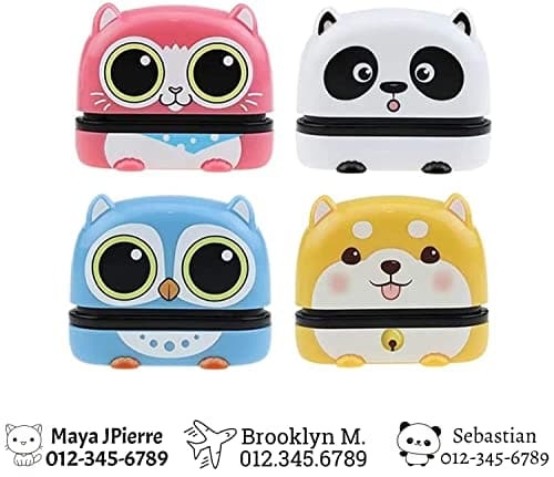 Name Stamp Clothing Kids,The Name Stamp for Clothes，Cartoon Pattern Style Name Stamp,Custom Name Stamp，4 Colors and 36 Cartoon Patterns-88900-图片alt01