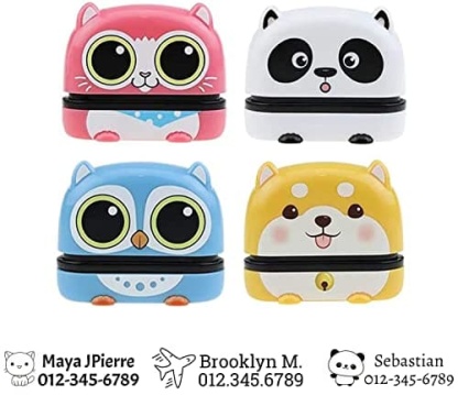 Name Stamp Clothing Kids,The Name Stamp for Clothes，Cartoon Pattern Style Name Stamp,Custom Name Stamp，4 Colors and 36 Cartoon Patterns-88900-图片alt01