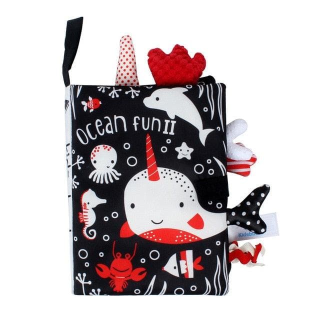 Kidsbooks Baby Early Learning Tearing Tail Cloth Book Parent-child Interactive Sound Paper Puzzle Cloth Book Toy-88900-图片alt01