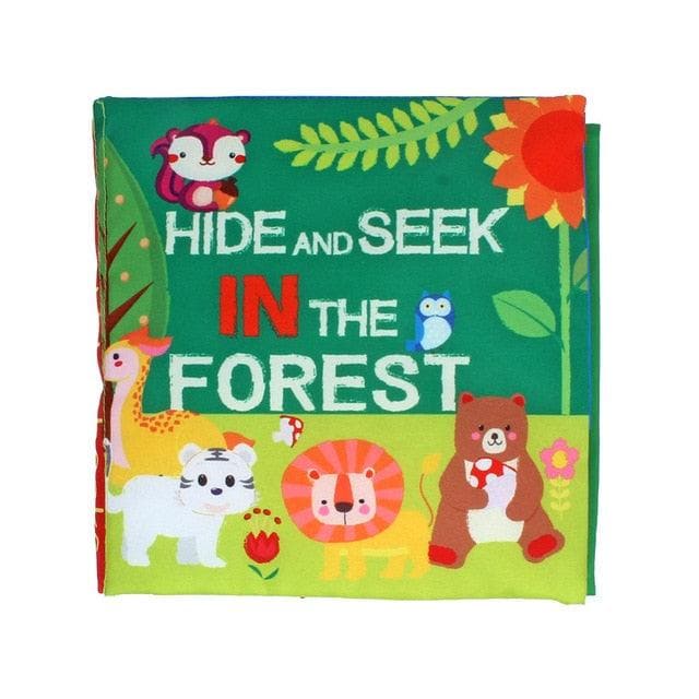 Kidsbooks Baby Early Learning Tearing Tail Cloth Book Parent-child Interactive Sound Paper Puzzle Cloth Book Toy-88900-图片alt01