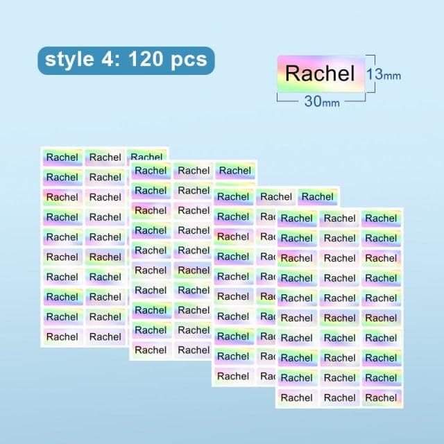 Name Tag Sticker Customize Stickers Waterproof Personalized Labels Children School Stationery Water Bottle Pencil dinosau-88900-图片alt01