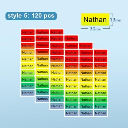 Name Tag Sticker Customize Stickers Waterproof Personalized Labels Children School Stationery Water Bottle Pencil dinosau-88900-图片alt01