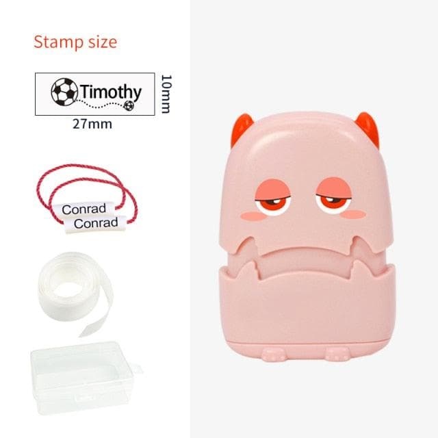 Custom-Made Baby Name Stamp DIY For Children Name Seal Student Clothes Chapter Not Easy To Fade Security Name Stamp Sticker-88900-图片alt01