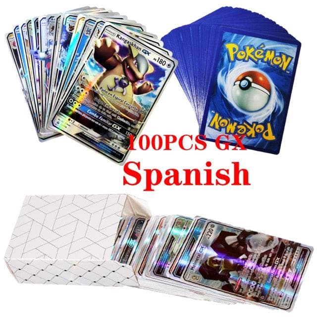 New Pokemon Cards in Spanish TAG TEAM GX VMAX V  Trainer Energy Shining Cards Game Castellano Español Children Toy-88900-图片alt01