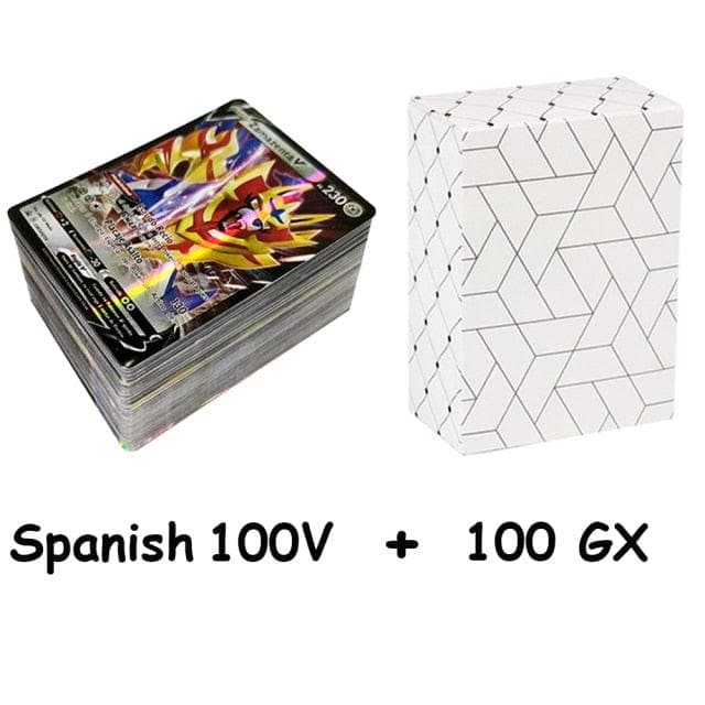 New Pokemon Cards in Spanish TAG TEAM GX VMAX V  Trainer Energy Shining Cards Game Castellano Español Children Toy-88900-图片alt01