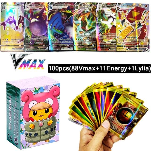New Pokemon Cards in Spanish TAG TEAM GX VMAX V  Trainer Energy Shining Cards Game Castellano Español Children Toy-88900-图片alt01