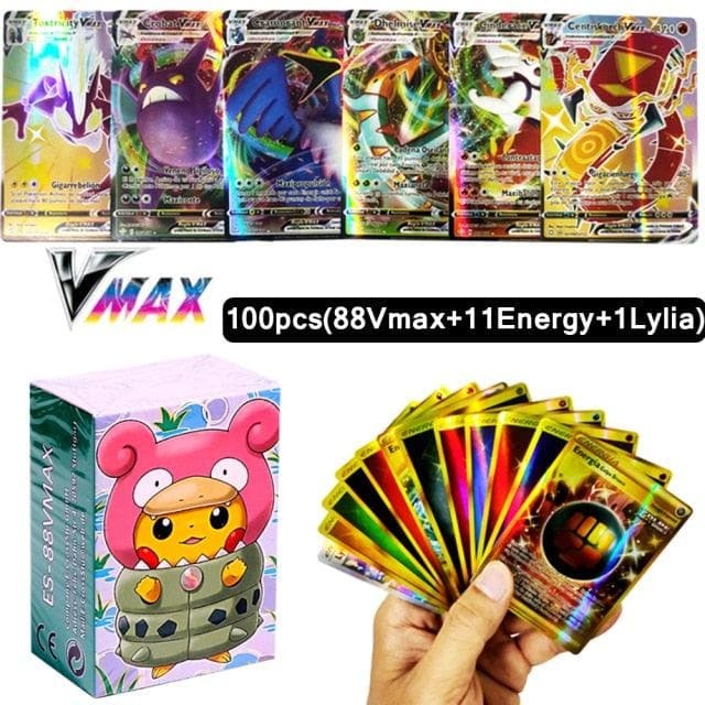 New Pokemon Cards in Spanish TAG TEAM GX VMAX V  Trainer Energy Shining Cards Game Castellano Español Children Toy-88900-图片alt01