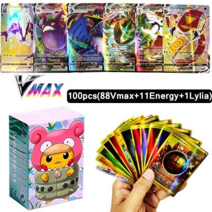 New Pokemon Cards in Spanish TAG TEAM GX VMAX V  Trainer Energy Shining Cards Game Castellano Español Children Toy-88900-图片alt01