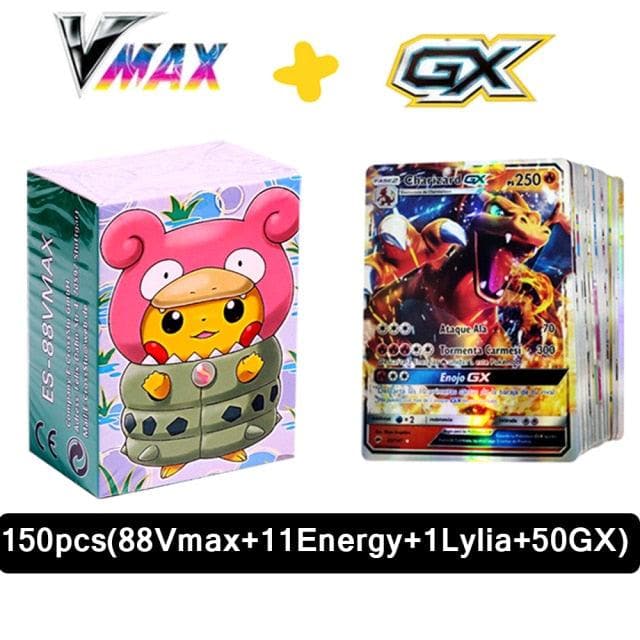New Pokemon Cards in Spanish TAG TEAM GX VMAX V  Trainer Energy Shining Cards Game Castellano Español Children Toy-88900-图片alt01