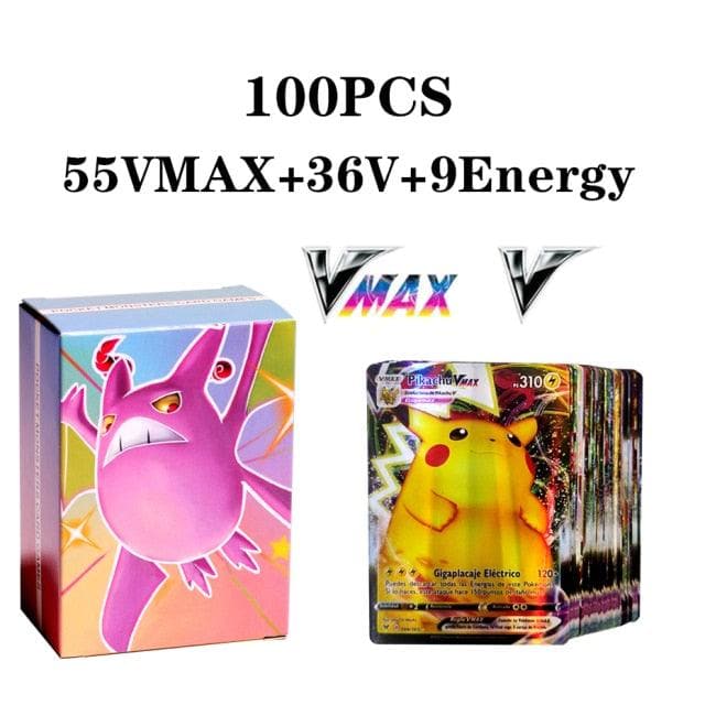 New Pokemon Cards in Spanish TAG TEAM GX VMAX V  Trainer Energy Shining Cards Game Castellano Español Children Toy-88900-图片alt01