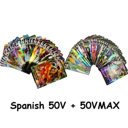 New Pokemon Cards in Spanish TAG TEAM GX VMAX V  Trainer Energy Shining Cards Game Castellano Español Children Toy-88900-图片alt01