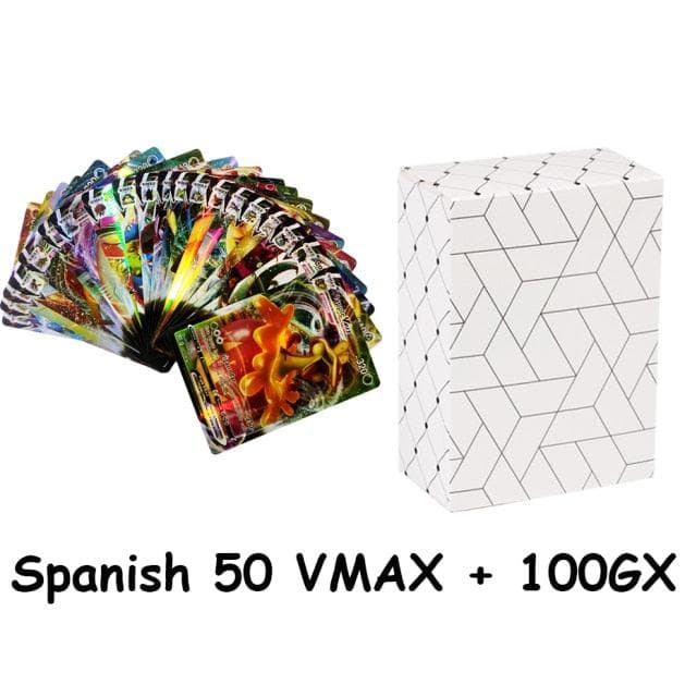 New Pokemon Cards in Spanish TAG TEAM GX VMAX V  Trainer Energy Shining Cards Game Castellano Español Children Toy-88900-图片alt01
