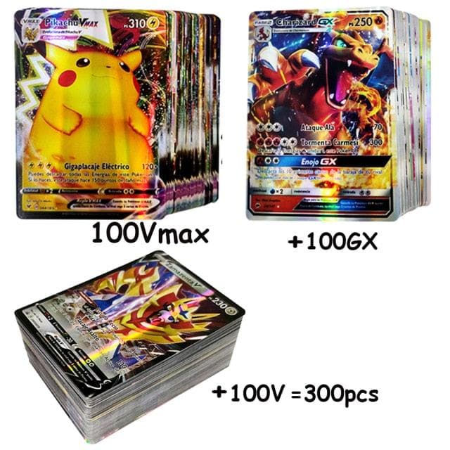 New Pokemon Cards in Spanish TAG TEAM GX VMAX V  Trainer Energy Shining Cards Game Castellano Español Children Toy-88900-图片alt01