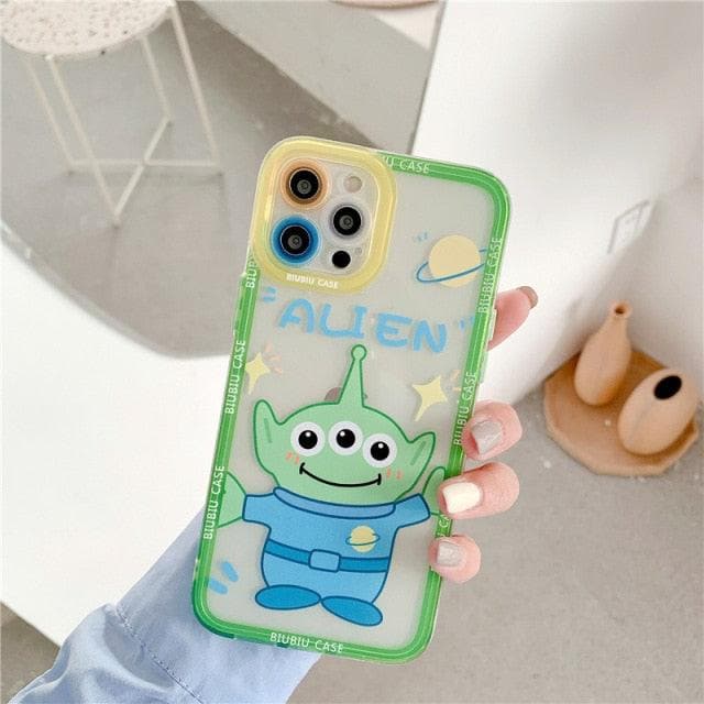 Transparent TPU Cute Disney Stitch Phone Case for iPhone 12 13 Pro Max 11 XS Max XR Colorful Lens Protective Cover Kawaii-88900-图片alt01