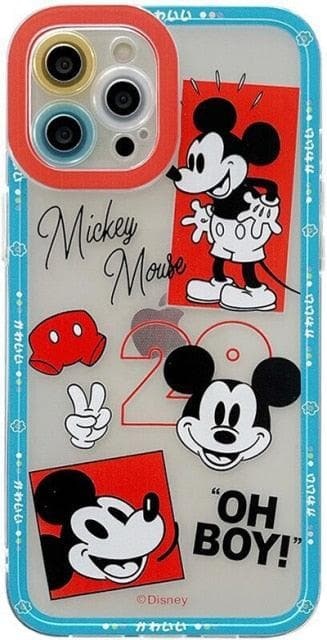 Transparent TPU Cute Disney Stitch Phone Case for iPhone 12 13 Pro Max 11 XS Max XR Colorful Lens Protective Cover Kawaii-88900-图片alt01