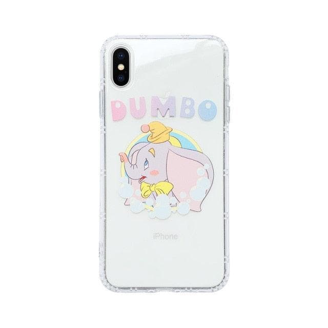 Disney Anime Kawaii Dumbo Phone Case For iPhone 11/12/13 Pro Max /7/8/SE /Xr /Xs Max Cute Elephant Transparent Smartphone Cover-88900-图片alt01