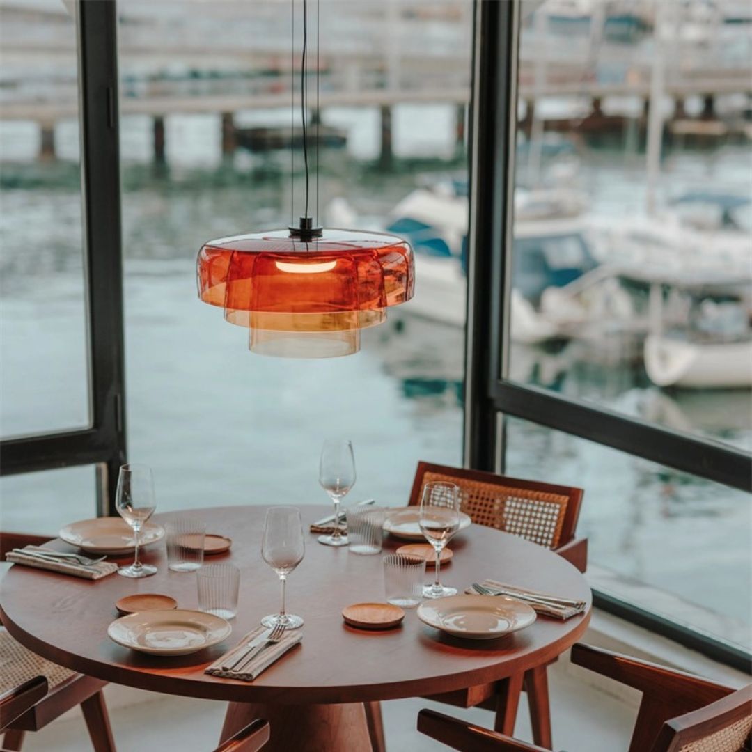 Nordic Restaurant Pendant Light Bar INS Simple Glass Lamps-labpiecesign