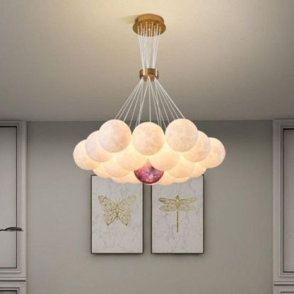 Moon Speckle Glass Lunar Indoor Pendant Light-labpiecesign