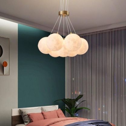 Moon Speckle Glass Lunar Indoor Pendant Light-labpiecesign