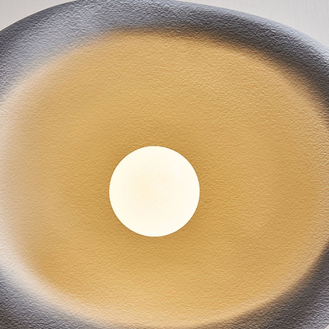 Nordic Cream Color High Texture Resin Khmara Lamp