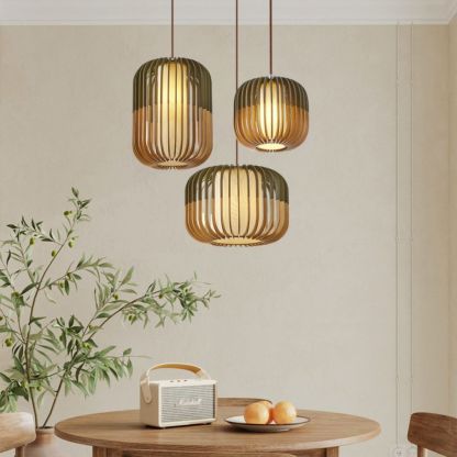 Natural Spectrum Colorful Wood Pendant Lamp-labpiecesign