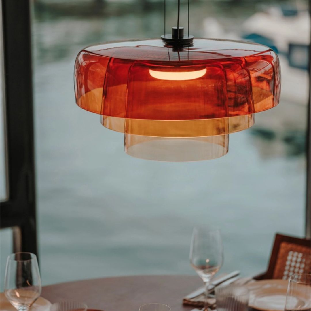Nordic Restaurant Pendant Light Bar INS Simple Glass Lamps