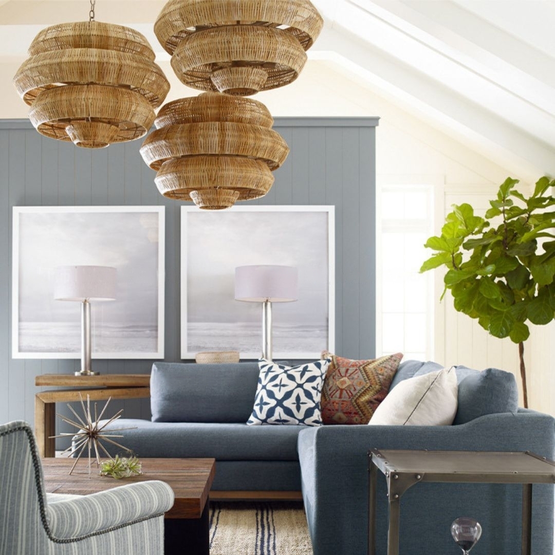 Bohemian Rattan Chandelier Creative Rattan Decorative Lamp-labpiecesign