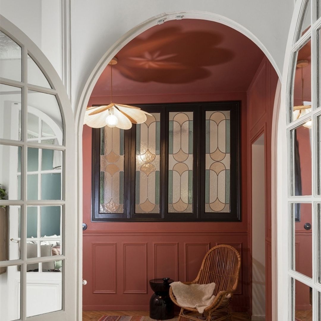 Japanese Floral Canvas Creative Fabric Petal Pendant Light-labpiecesign