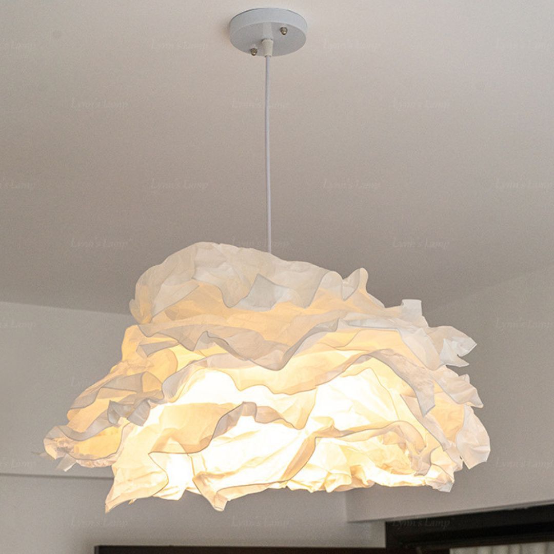 Japanese style cloud personalized creative paper art pendant light-labpiecesign