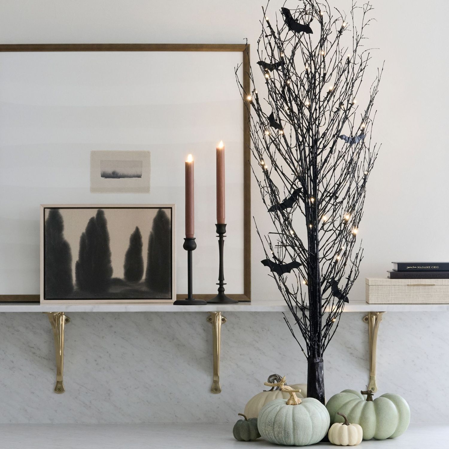 Lit German Glitter Tree-labpiecesign