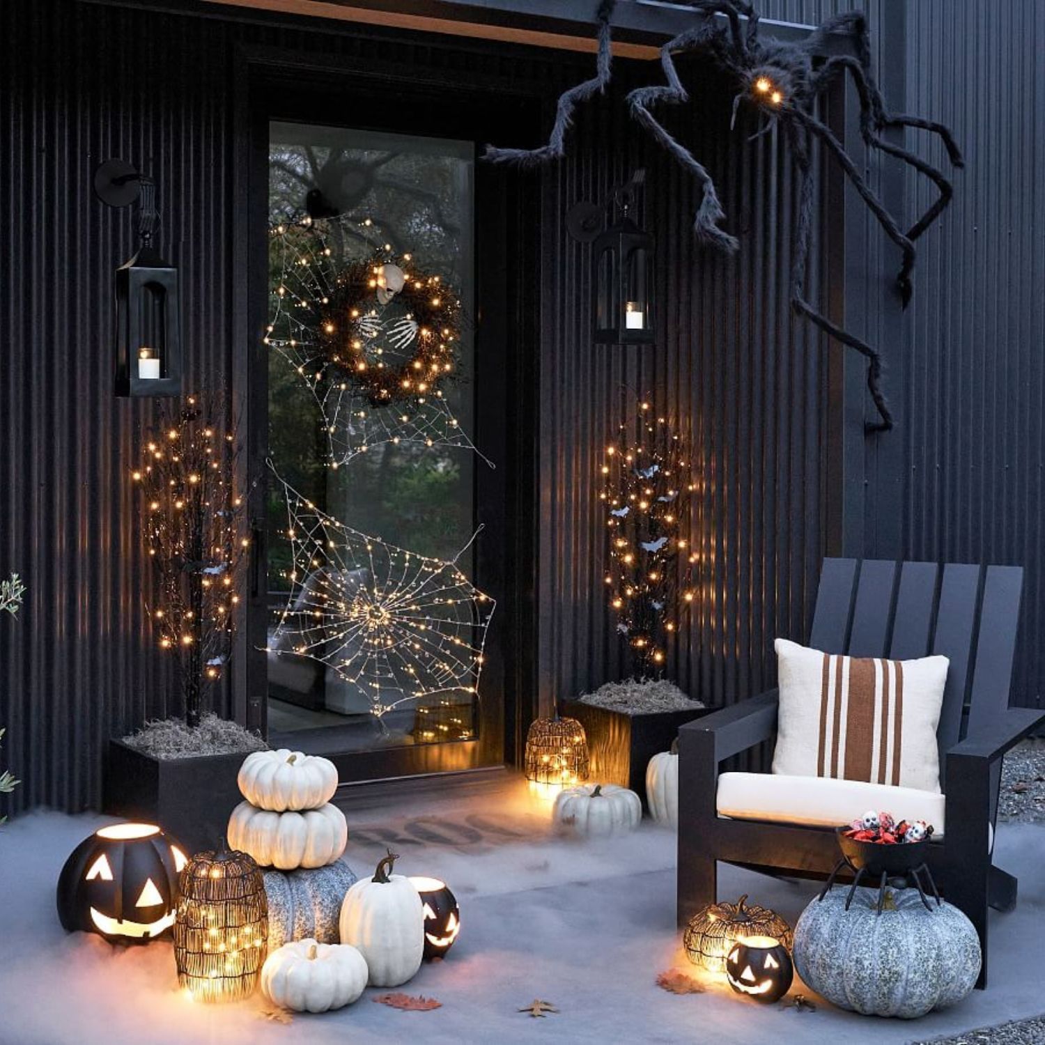 Lit Outdoor Decorative Spider-labpiecesign