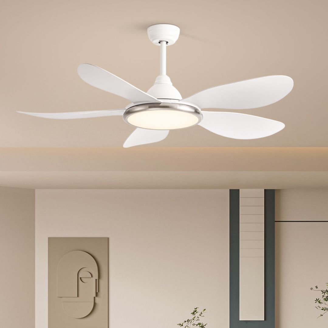 Nordic restaurant fan lamp living room bedroom bedroom frequency conversion silent ceiling fan lamp-labpiecesign