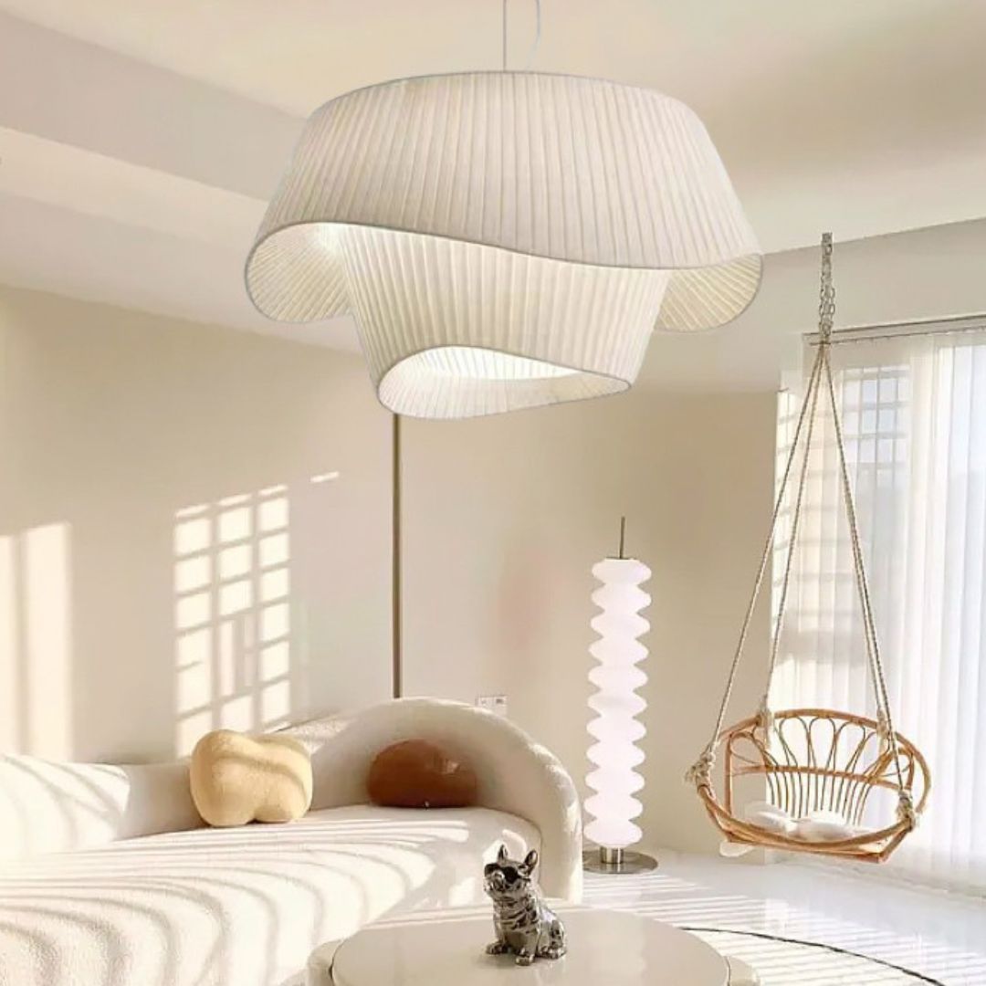 Modern French Cream Style Master Bedroom Pendant Light Ins Skirt Pendant Lamp-labpiecesign