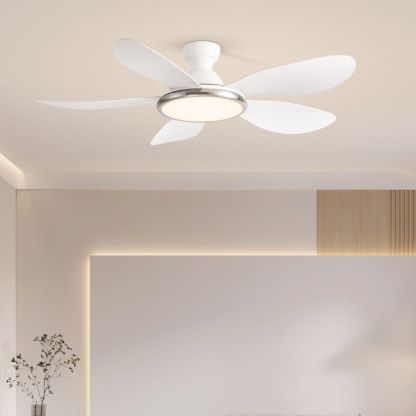 Nordic restaurant fan lamp living room bedroom bedroom frequency conversion silent ceiling fan lamp-labpiecesign