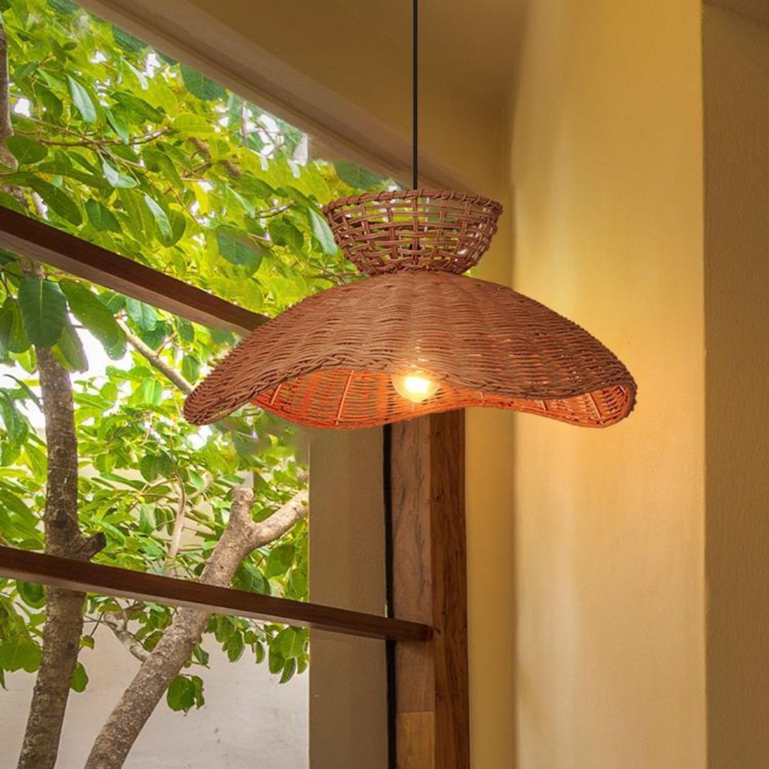 Rattan Handmade Chandelier Restaurant Pendant Light -labpiecesign