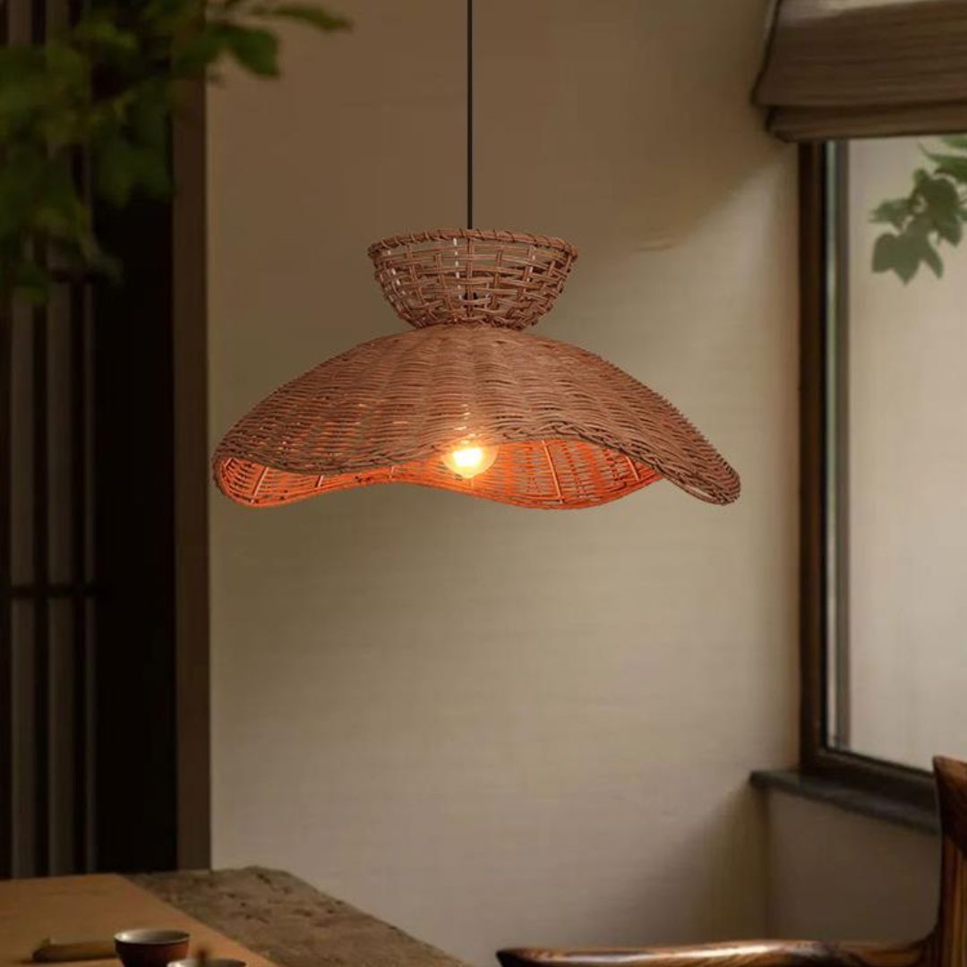 Rattan Handmade Chandelier Restaurant Pendant Light -labpiecesign