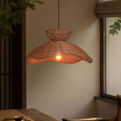Rattan Handmade Chandelier Restaurant Pendant Light -labpiecesign