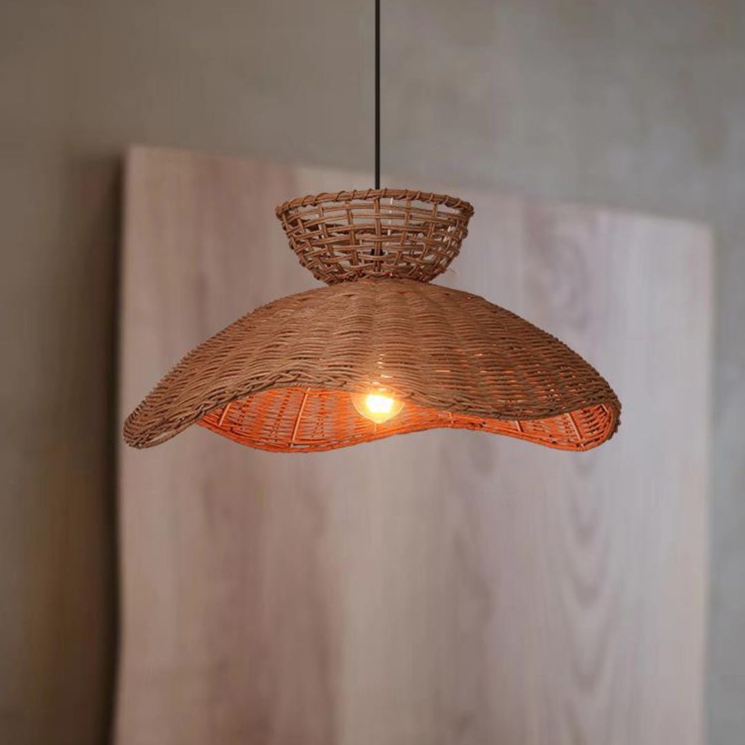 Rattan Handmade Chandelier Restaurant Pendant Light -labpiecesign