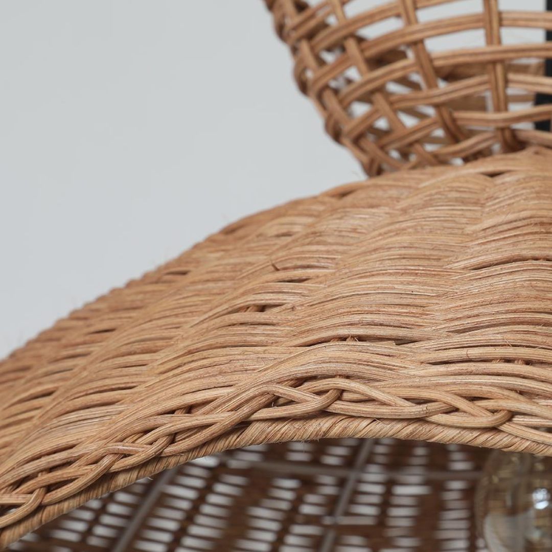 Rattan Handmade Chandelier Restaurant Pendant Light -labpiecesign