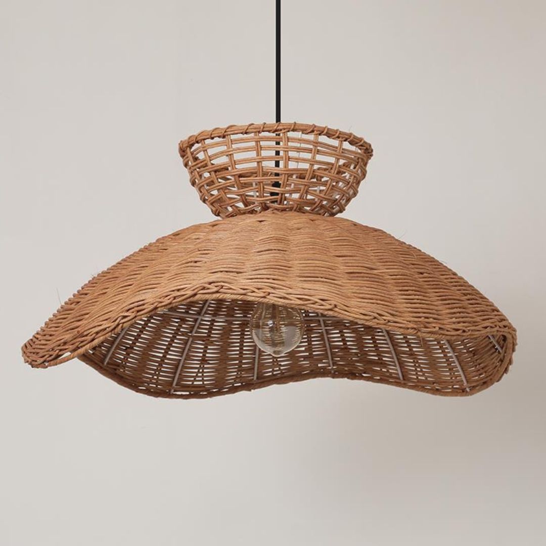 Rattan Handmade Chandelier Restaurant Pendant Light 