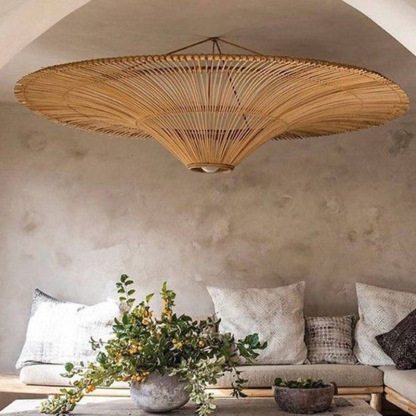 Wabi-sabi Japanese style  Pendant Light Rattan Ceiling Lampshade-labpiecesign
