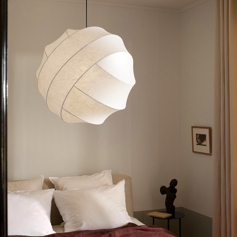 Silkworm Intentional Modern Lantern Cocoon Pendant Lamp -labpiecesign