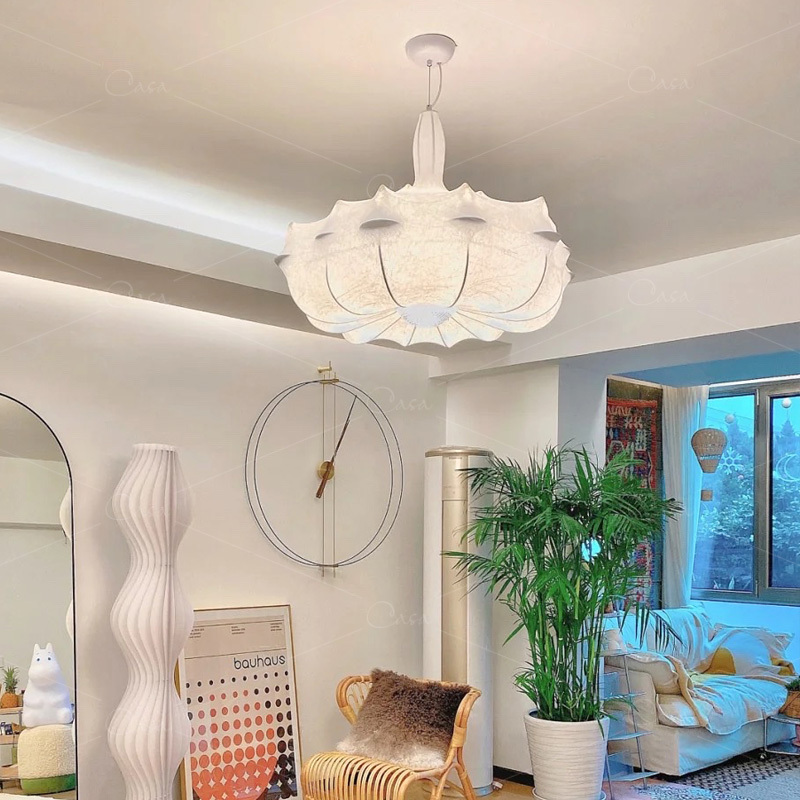 Italian New Silk Japanese Retro Chandelier-labpiecesign