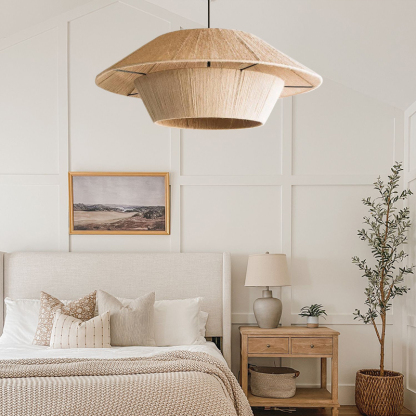 Wabi-Sabi Style Japanese Retro Hemp Rope Pendant Light-labpiecesign