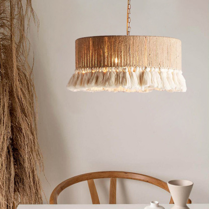 Bohemian Vintage Tassel Pendant Light For Indoor-labpiecesign