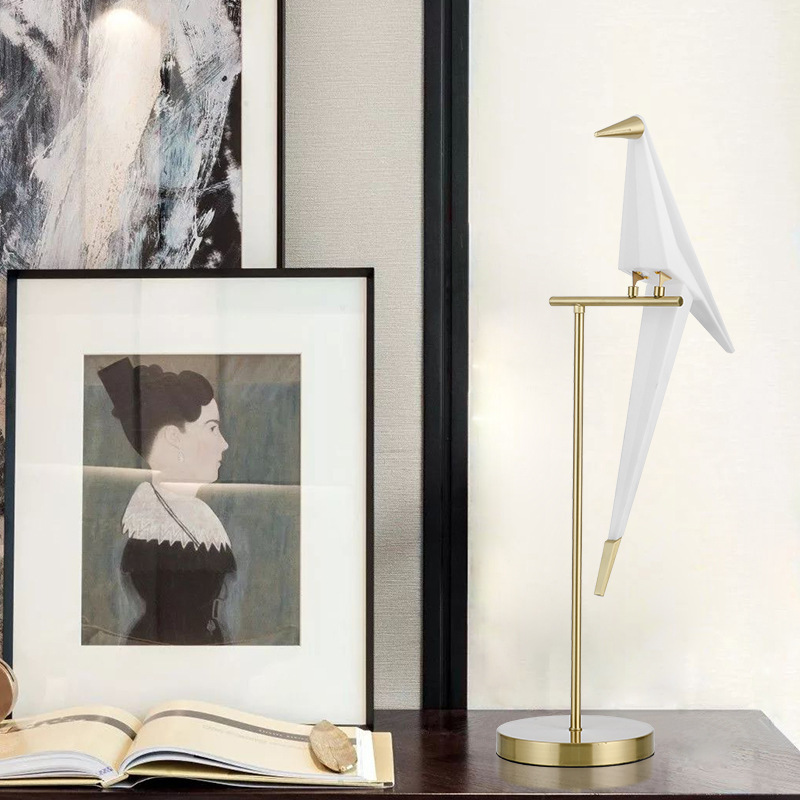 Labpiecesign Demolights Golden Bird Metal Home Decor Floor Lamp