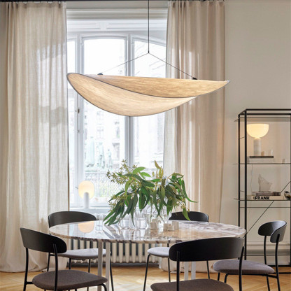 Nordic Style Whute Silk Tense Pendant Lamp-labpiecesign