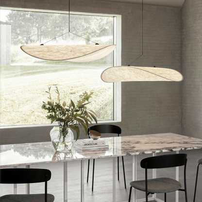 Nordic Style Whute Silk Tense Pendant Lamp-labpiecesign